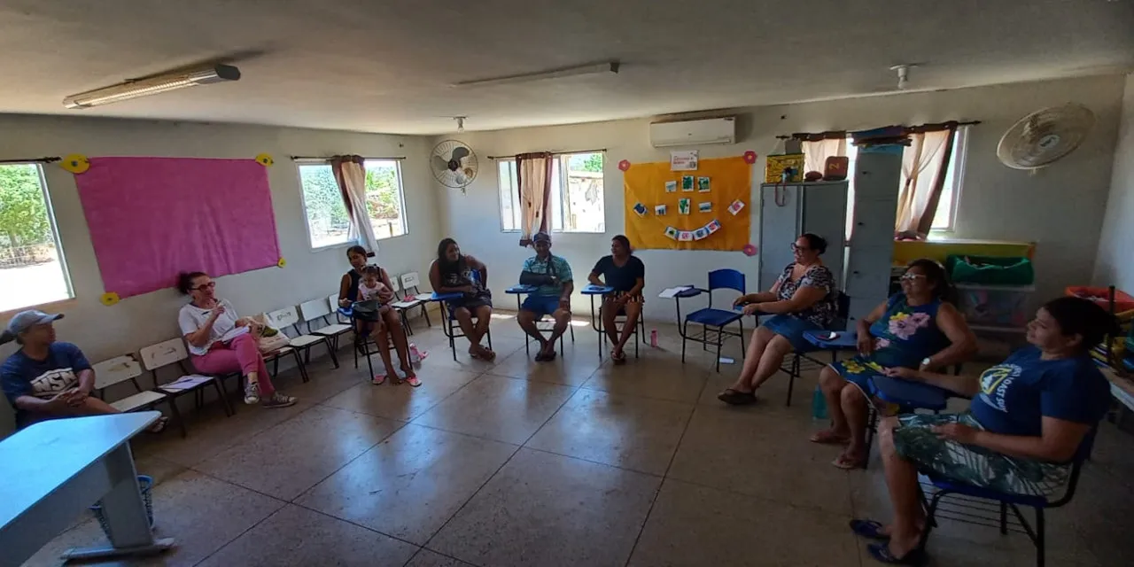 Reunião com integrantes dos quintais produtivos no Assentamento Modelo II, João Câmara RN